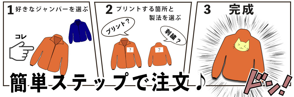 簡単ステップ