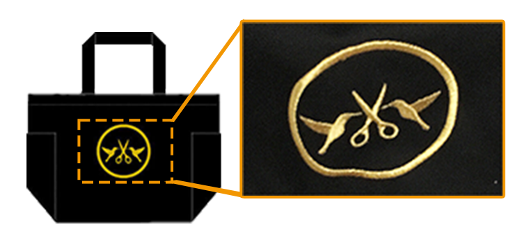 全面プリントで製作したトートバッグのイメージ図