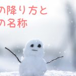 雪の降り方