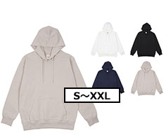 サイズ-XS～XXL　カラー数-4色　裏起毛