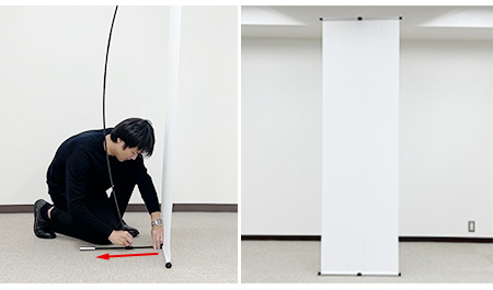 脚を開いているイメージ画像