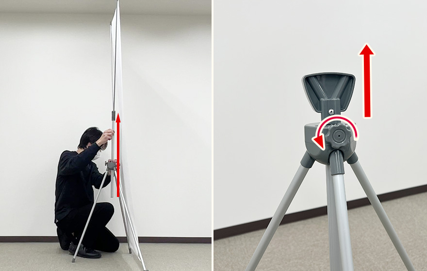 脚を開いているイメージ画像