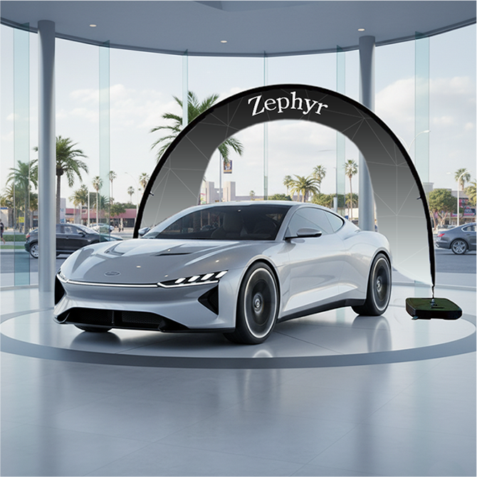 商品展示の装飾の活用見本