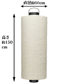 直径約60cm 高さ約150cm