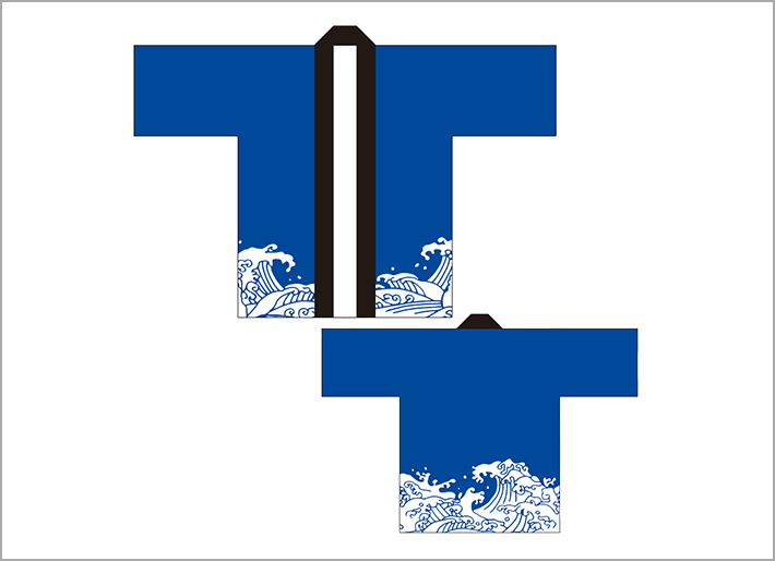 腰柄見本：波柄