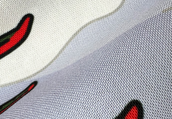 ポリエステル5号帆布の生地アップ