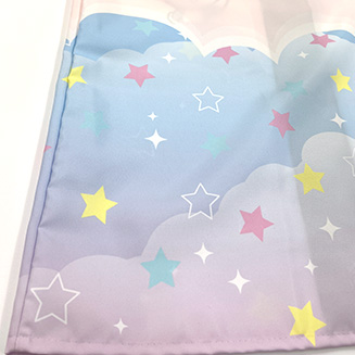 パステルカラーグラデーションも綺麗にプリント