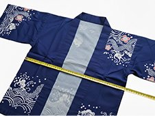 法被の寸法を確認