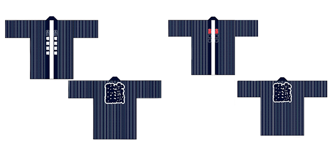 お祭り用再現法被のデザインデータ画像