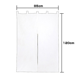 半間のれん(天竺)(共チチタイプ)(無地のれん)