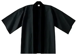 カラー法被(黒)の画像