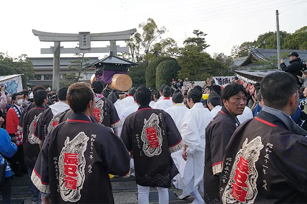 愛知県小牧市の田懸神社豊年祭にて使用されたオリジナル法被の実績画像