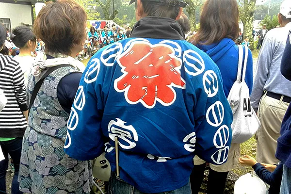 岐阜県在住のお客様:地域のお祭りで使用されたオリジナル法被の実績画像