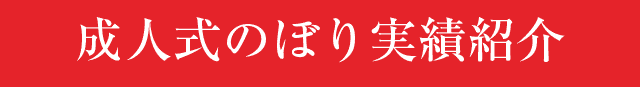 成人式のぼり実績紹介