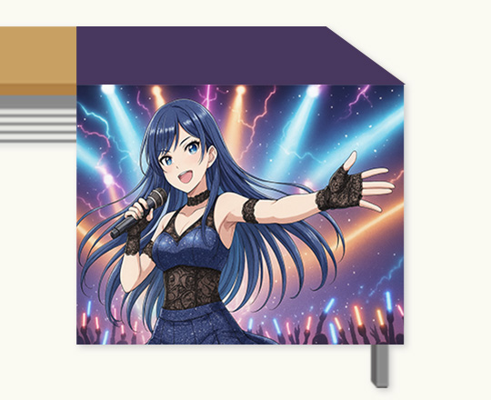 同人誌即売会・コミケ向け敷き布・サークル布のデザイン例1