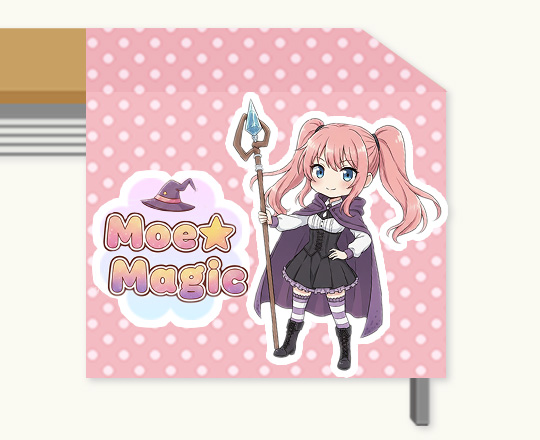 同人誌即売会・コミケ向け敷き布・サークル布のデザイン例2