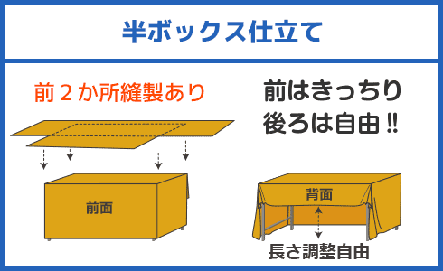 半ボックス仕立て