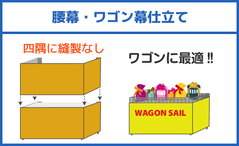 腰幕・ワゴン幕仕立て